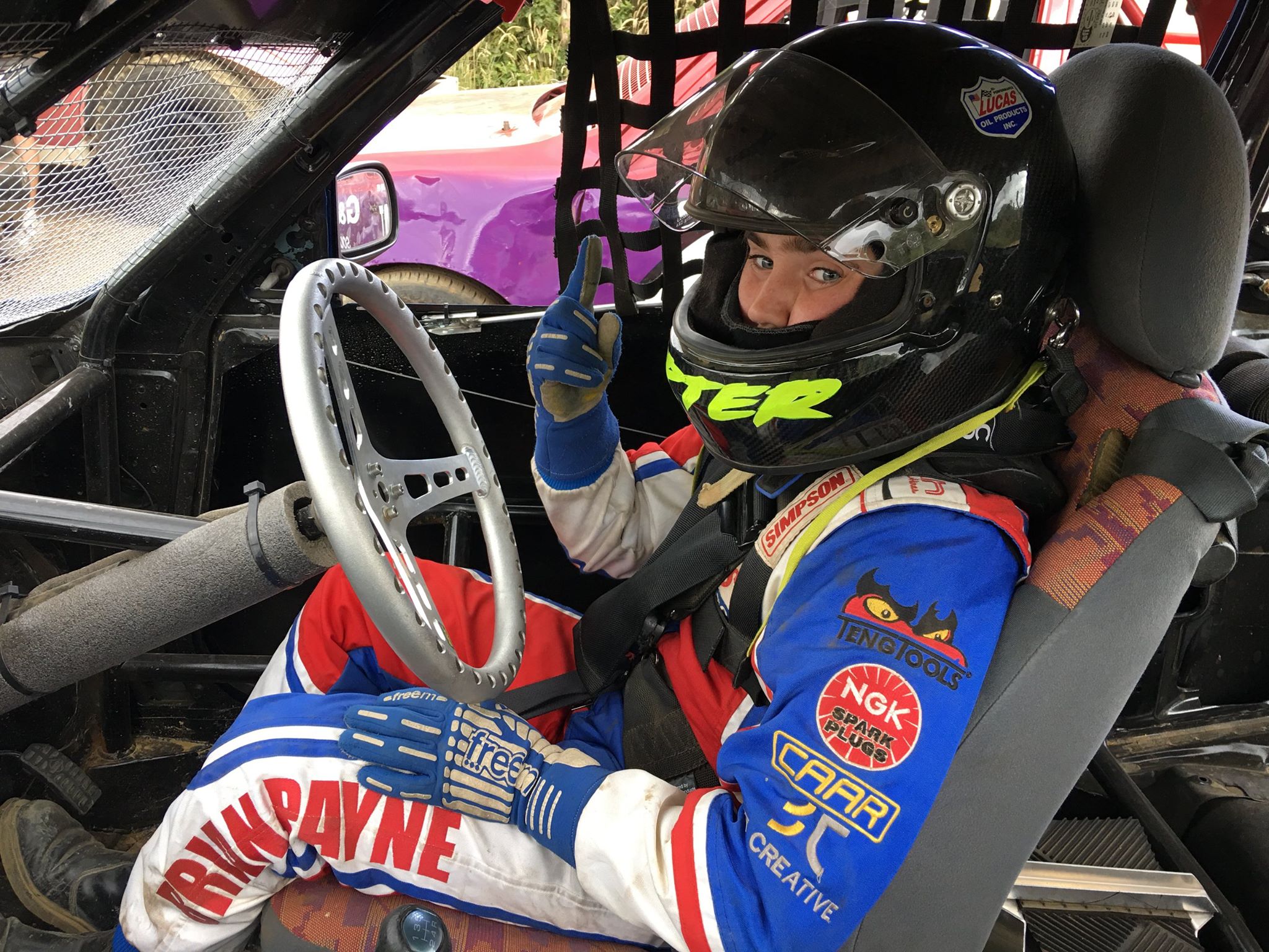 Carter’s first time at Tongham Raceway